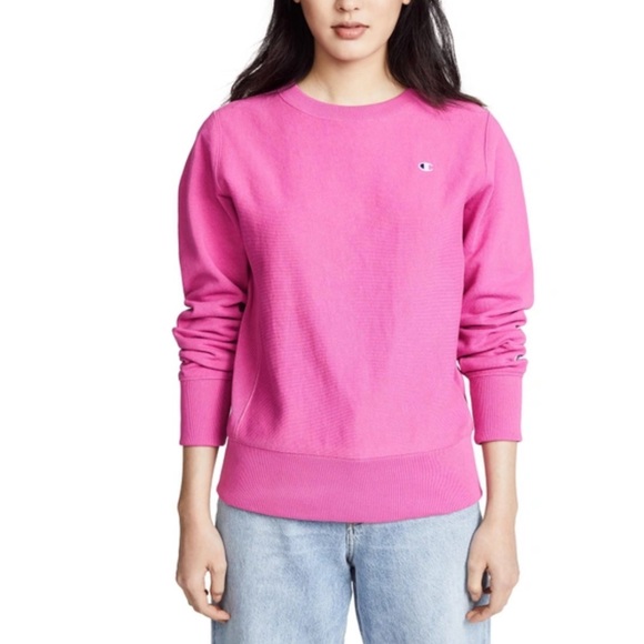 Champion Vintage Crewneck Sweatshirt In Pink - Picture 1 of 7